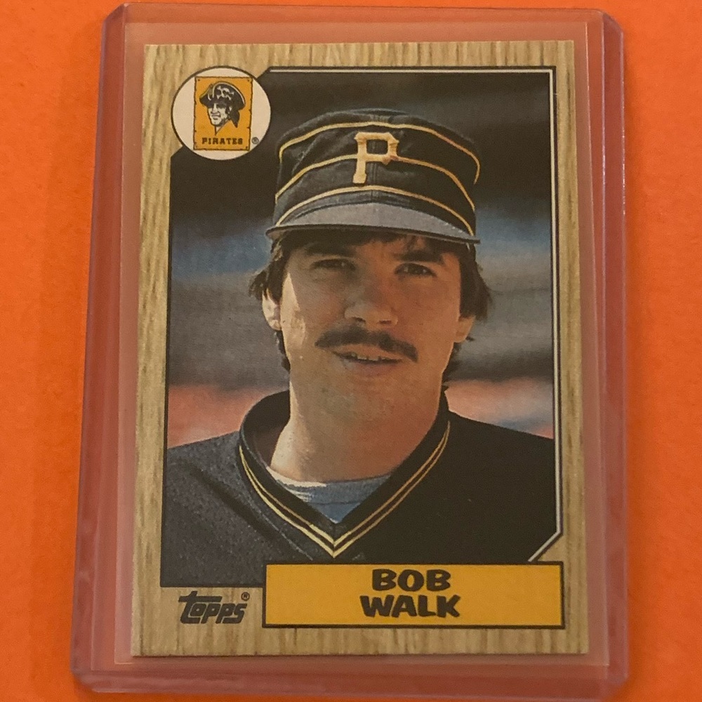 Bob Walk #628 1987 Topps Baseball Trading Card
